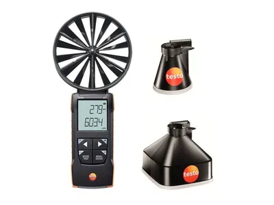 Testo 417 - Vrtuľkový anemometer s meracie trychtýre 100 mm vrtuľka